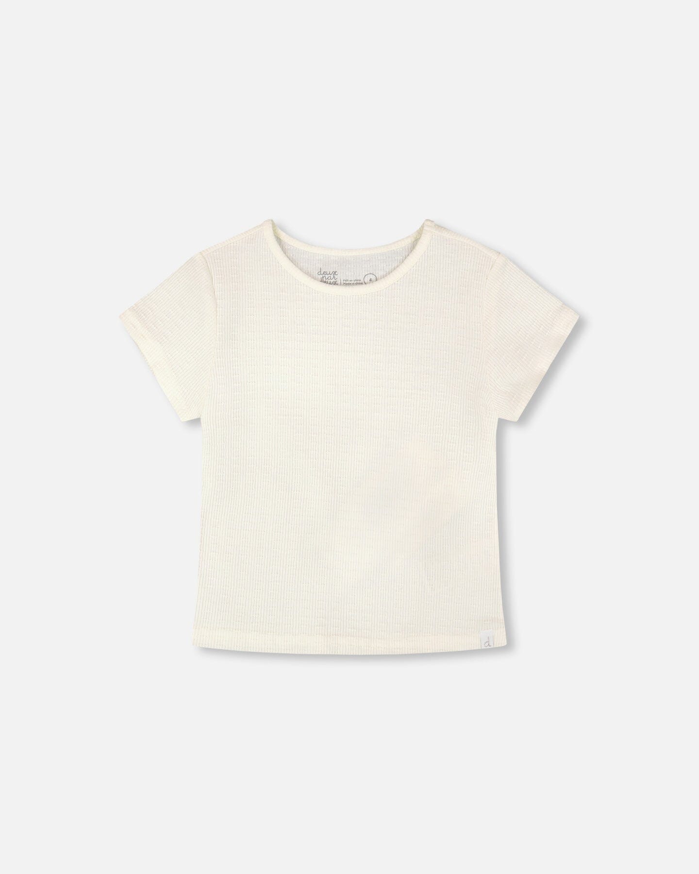 Crinkle Jersey T-Shirt Off White - H30YG70_01010