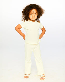 Crinkle Jersey T-Shirt Off White - H30YG70_01010