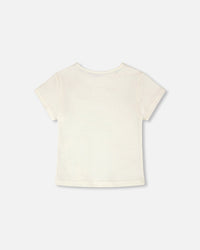 Crinkle Jersey T-Shirt Off White - H30YG70_01010