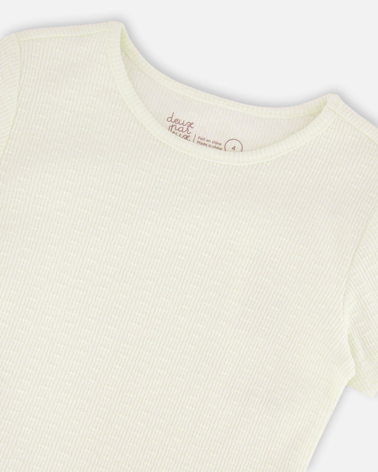 Crinkle Jersey T-Shirt Off White - H30YG70_01010