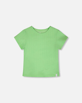 Crinkle Jersey T-Shirt Mint Green - H30YG70_03007