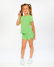 Crinkle Jersey T-Shirt Mint Green - H30YG70_03007