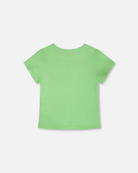 Crinkle Jersey T-Shirt Mint Green - H30YG70_03007