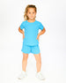 Crinkle Jersey T-Shirt Blue - H30YG70_04520