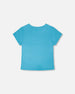 Crinkle Jersey T-Shirt Blue - H30YG70_04520