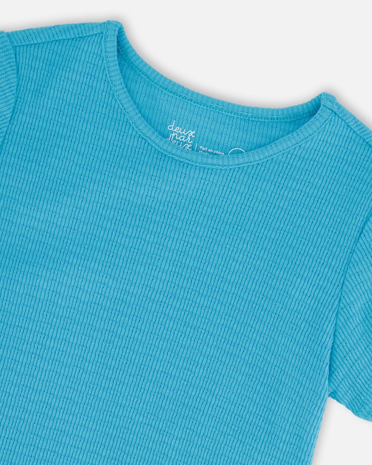 Crinkle Jersey T-Shirt Blue - H30YG70_04520