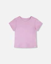 Crinkle Jersey T-Shirt Lilac