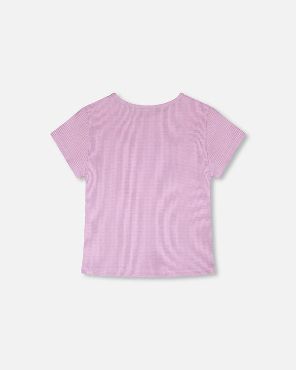 Crinkle Jersey T-Shirt Lilac - H30YG70_05840