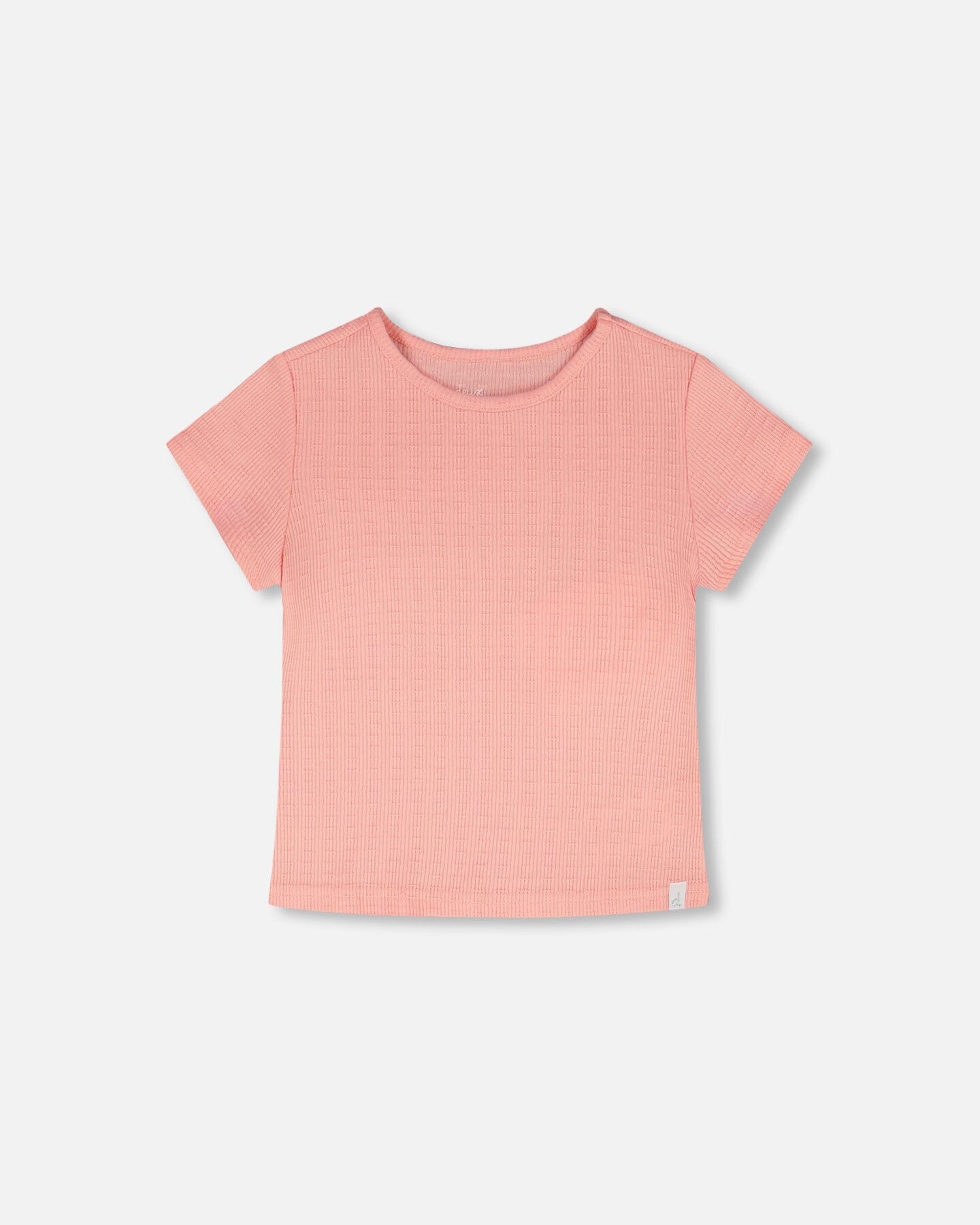 Crinkle Jersey T-Shirt Off Peach Pink - H30YG70_06160