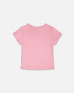 Crinkle Jersey T-Shirt Pink - H30YG70_06240