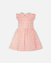 Sleeveless Button Down Dress Pink Gingham - H30YG85_3H177