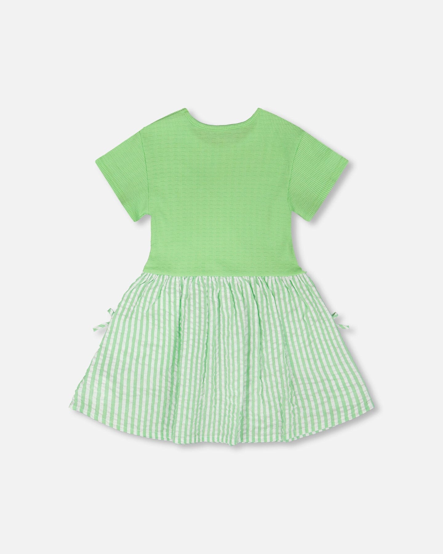 Bi-Material Dress Mint Green - H30YG86_03007