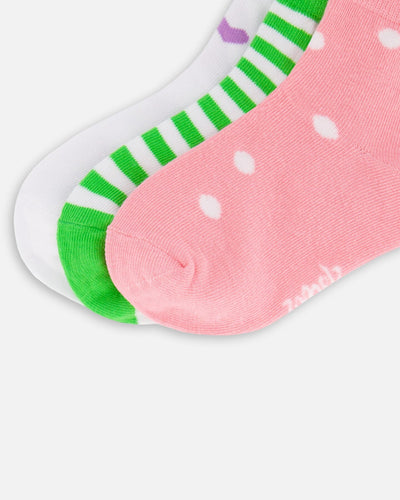 Socks (3 Pairs) Striped Green - H30YGS_3H208