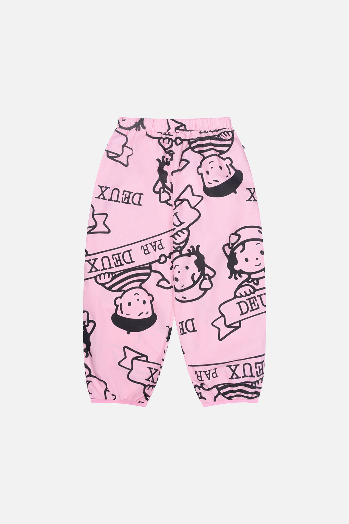 40. Jubiläum bedruckte Poplin-Hose in zartem Rosa
