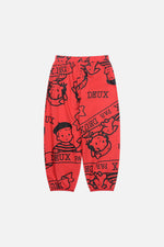 40Th Anniversary Printed Poplin Pant Poppy Red