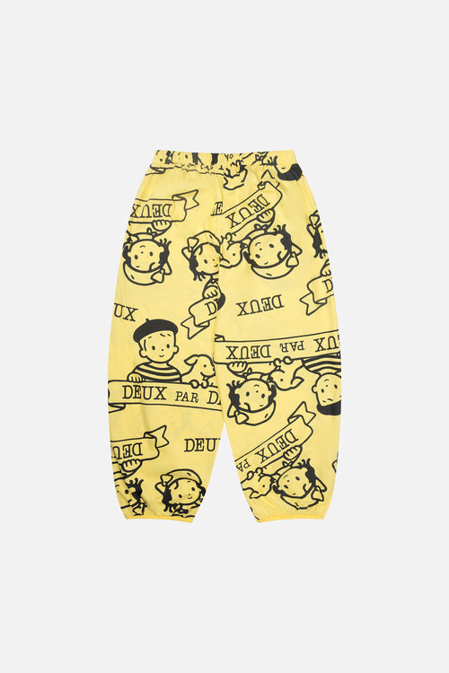 40th Anniversary Adult Printed Poplin Pant Honey Yellow