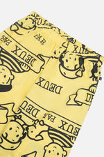 40th Anniversary Adult Printed Poplin Pant Honey Yellow