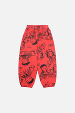 40th Anniversary Adult Printed Poplin Pant Poppy Red