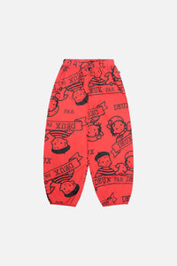 40th Anniversary Adult Printed Poplin Pant Poppy Red