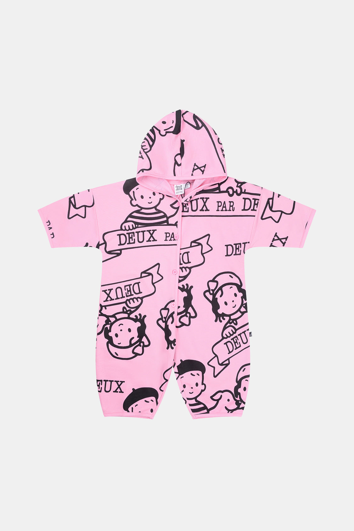 40. Jubiläum bedruckter Jersey-Einteiler in zartem Rosa
