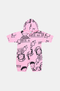 40Th Anniversary Printed Jersey One-Piece Soft Pink