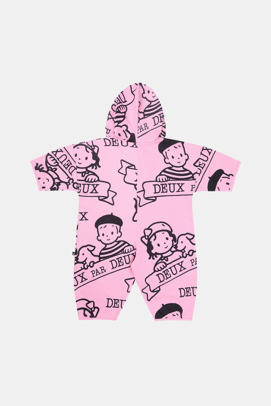 40. Jubiläum bedruckter Jersey-Einteiler in zartem Rosa