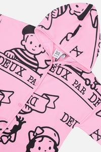 40Th Anniversary Printed Jersey One-Piece Soft Pink