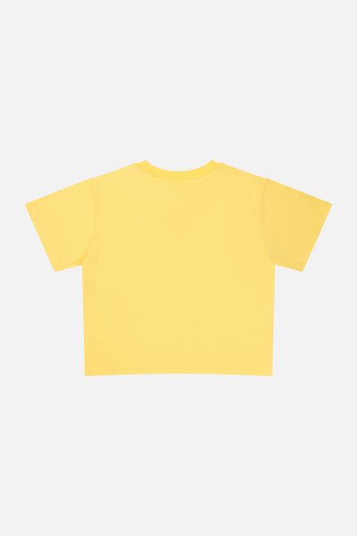 40. Jubiläums-Grafik-T-Shirt Honiggelb