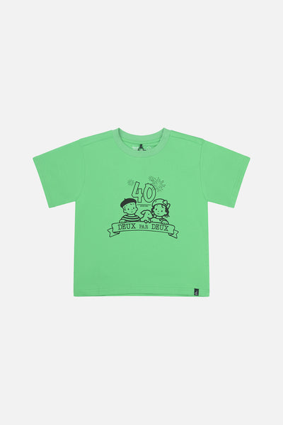 40. Jubiläums-Grafik-T-Shirt Grün