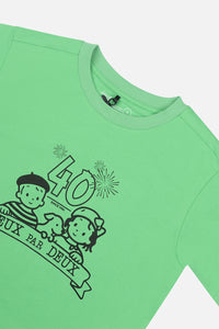 40Th Anniversary Graphic T-Shirt Green