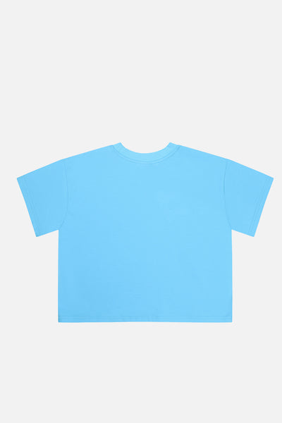 40. Jubiläums-Grafik-T-Shirt Himmelblau