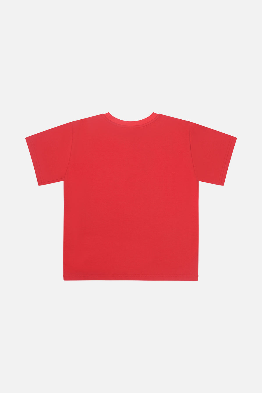 40. Jubiläums-Grafik-T-Shirt Mohnrot