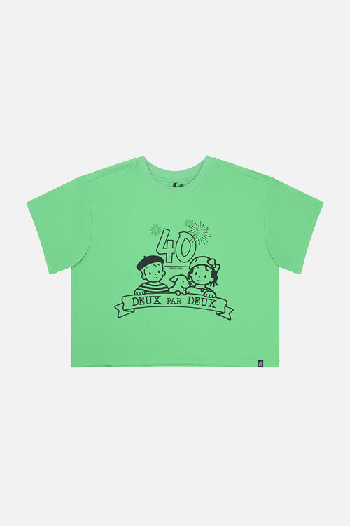 Adult 40Th Anniversary Graphic T-Shirt Green