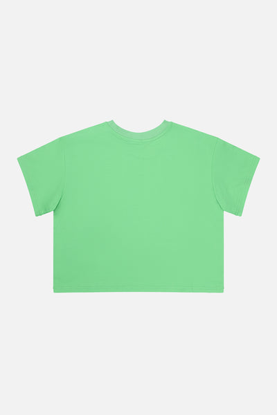 Adult 40th Anniversary Graphic Boxy T-Shirt Green