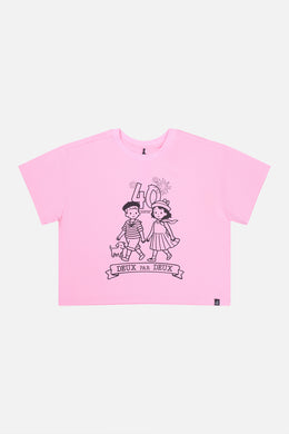 Adult 40th Anniversary Graphic Boxy T-Shirt Soft Pink