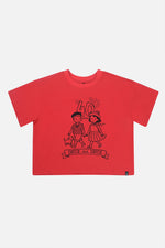 Adult 40Th Anniversary Graphic T-Shirt Poppy Red