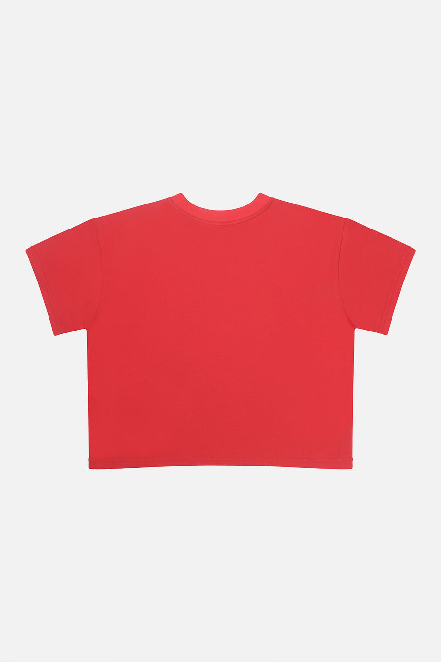 T-shirt graphique boxy adulte 40e anniversaire rouge coquelicot
