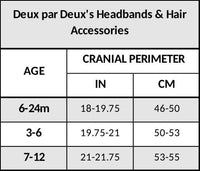 Organic Cotton Headband Off-White Floral Accessories Deux par Deux 