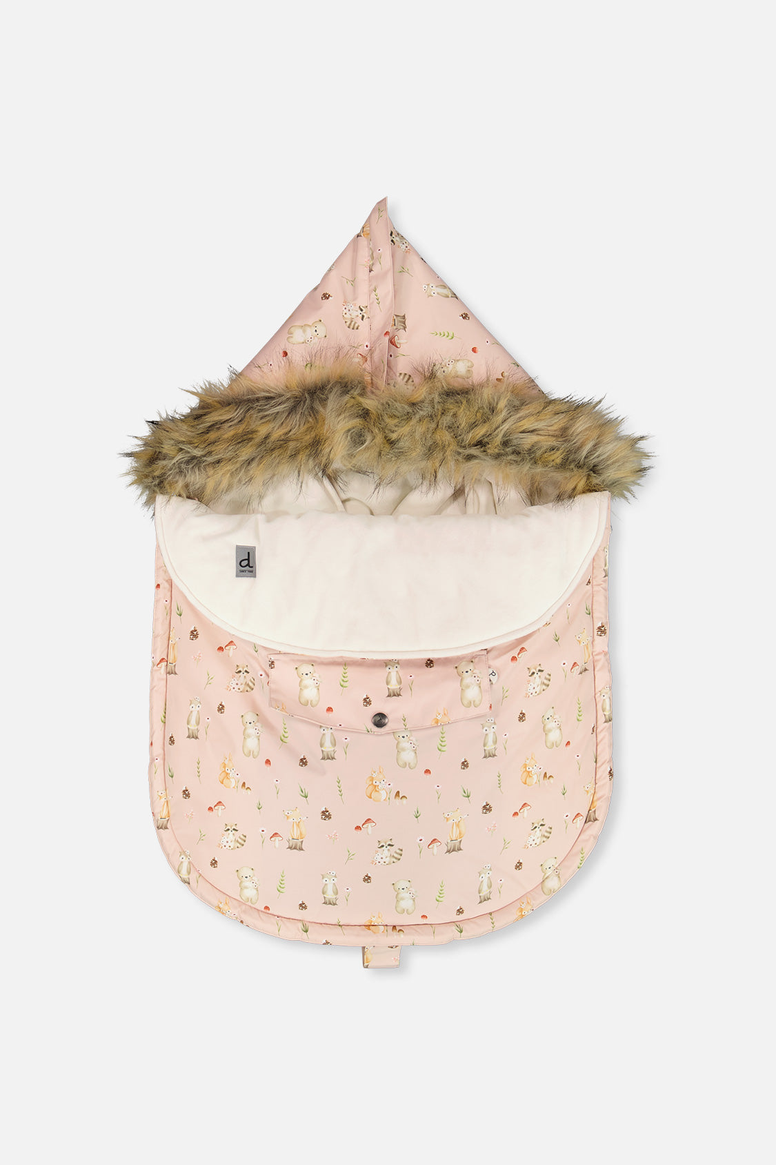 Bunting Bag For Car Seats & Strollers Pink Animal Print - J10A401_1J001