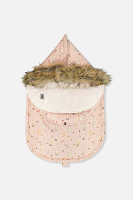 Bunting Bag For Car Seats & Strollers Pink Animal Print - J10A401_1J001