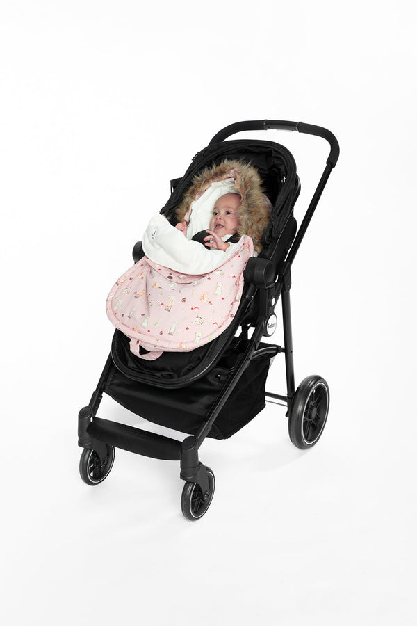 Bunting Bag For Car Seats & Strollers Pink Animal Print - J10A401_1J001