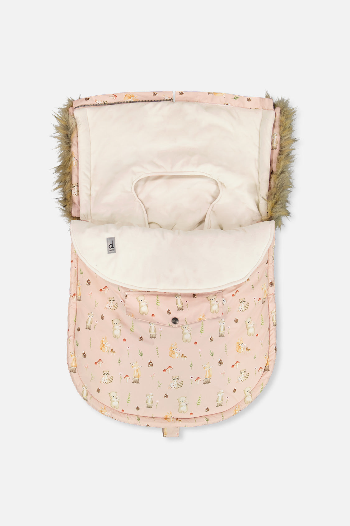 Bunting Bag For Car Seats & Strollers Pink Animal Print - J10A401_1J001