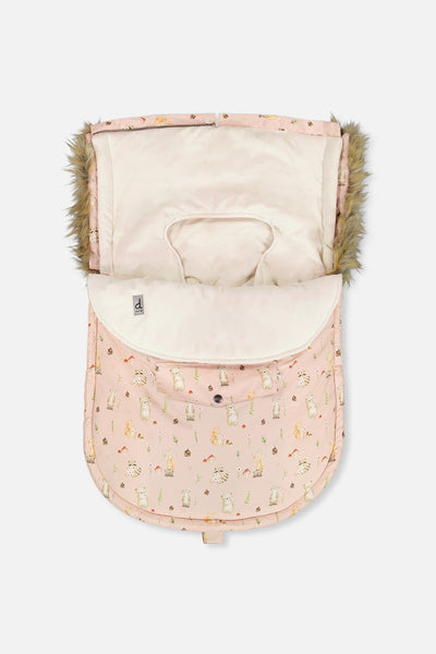 Bunting Bag For Car Seats & Strollers Pink Animal Print - J10A401_1J001