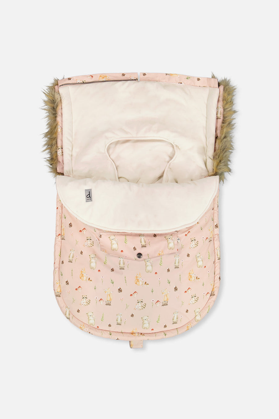 Bunting Bag For Car Seats & Strollers Pink Animal Print - J10A401_1J001