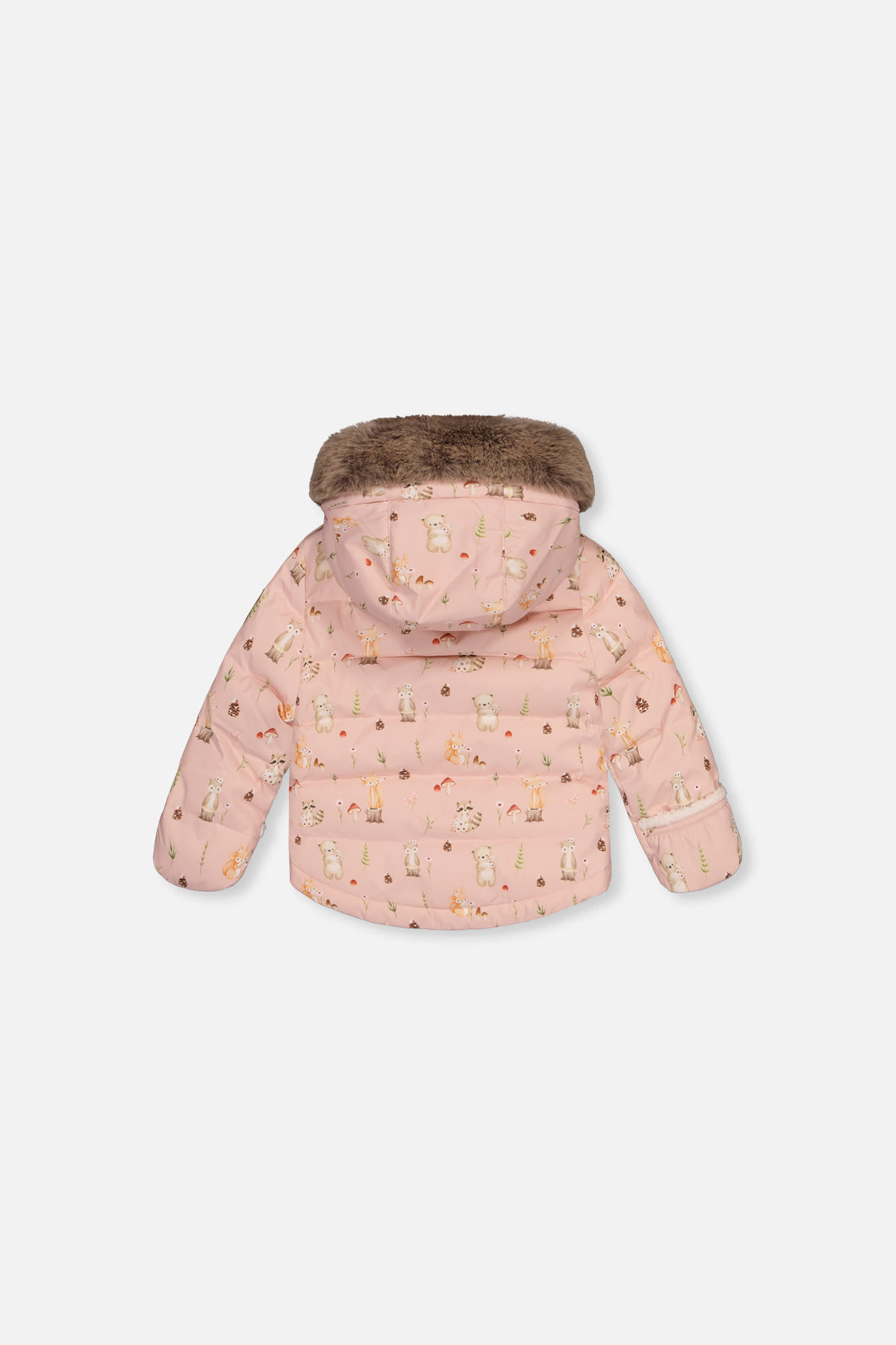 Baby Two Piece Snowsuit Pink Animal Print - J10A501_1J001