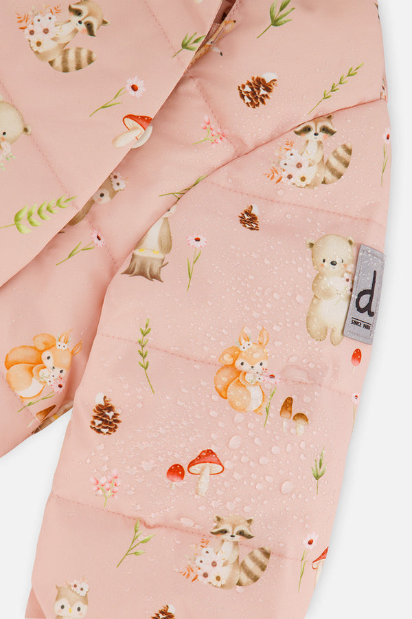 Baby Two Piece Snowsuit Pink Animal Print - J10A501_1J001