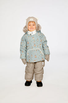 Baby Two Piece Snowsuit Blue Animal Print - J10A501_1J002