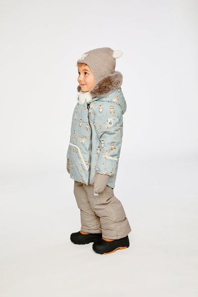 Baby Two Piece Snowsuit Blue Animal Print - J10A501_1J002