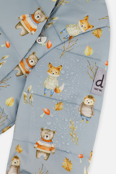 Baby Two Piece Snowsuit Blue Animal Print - J10A501_1J002