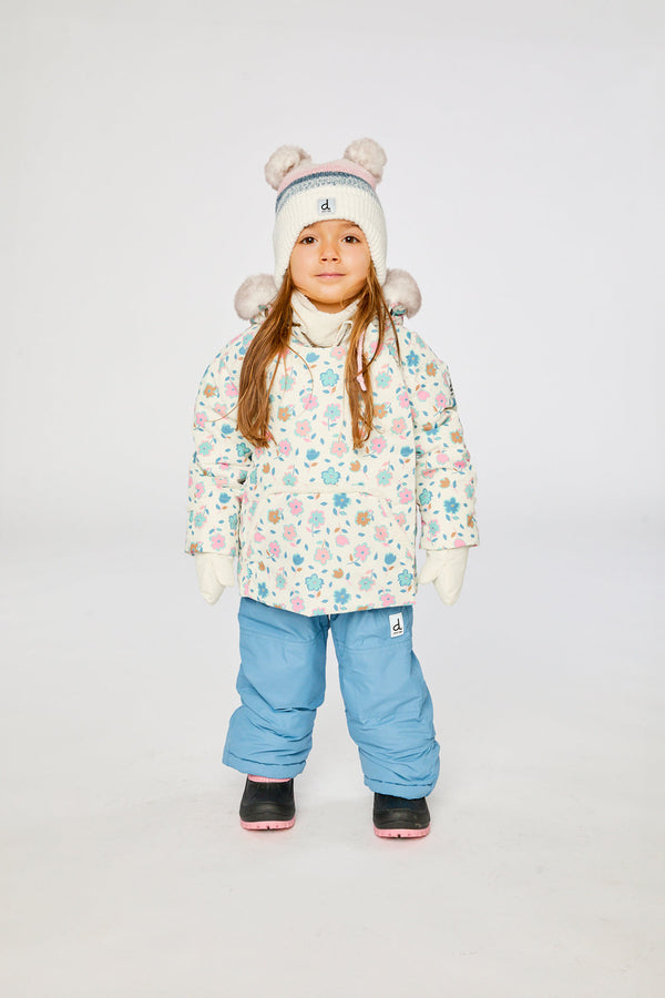 Baby Two Piece Snowsuit White With Floral Print - J10A501_1J003